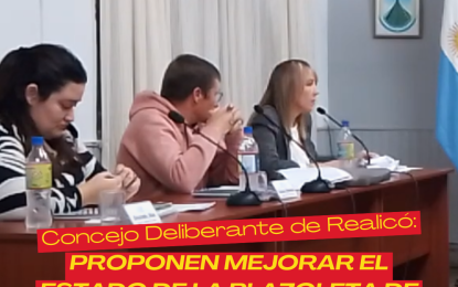 Concejo Deliberante: Proponen mejorar el estado de la plazoleta de Rivadavia y San Lorenzo