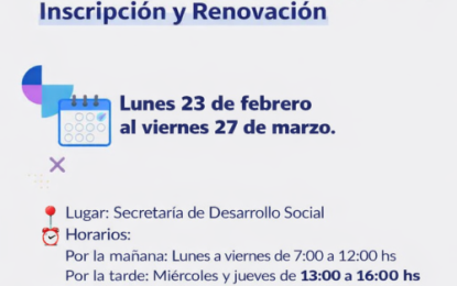 Becas provinciales: inscripción y renovación en Realicó