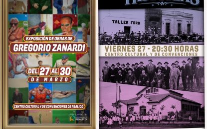 Agenda Cultural: Muestra de Gregorio Zanardi y «Noches de Historias»