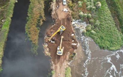 Sostienen que bajó el caudal del río Quinto y aseguran que la situación está bajo control
