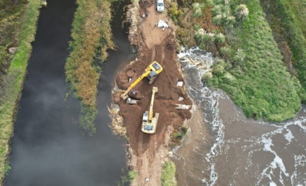 Sostienen que bajó el caudal del río Quinto y aseguran que la situación está bajo control