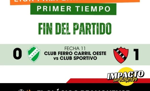 ¡EL CLÁSICO REALIQUENSE SE TIÑÓ DE ROJINEGRO! SPORTIVO GANÓ EN PARERA