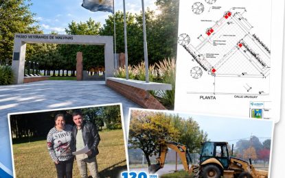 Maisonnave: Un proyecto nacido entre comuna, escuela y comunidad comienza a hacer realidad el Paseo Héroes de Malvinas