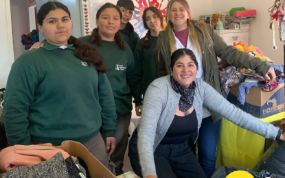 Compromiso ciudadano: estudiantes del Colegio Agropecuario unieron fuerzas en la campaña solidaria “Tu ayuda abriga”