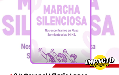 3J: Coronel Hilario Lagos también se suma a las convocatorias con una marcha silenciosa