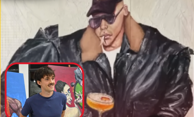 ¡Una locura! La obra del artista realiquense Gregorio Zanardi aparece oculta en el último video de Bizarrap