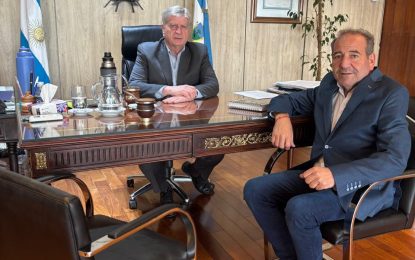 Ziliotto recibió a Gallotti: confirman nuevas obras y viviendas para Larroudé
