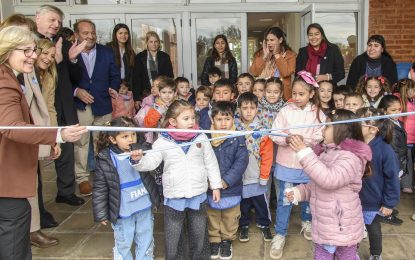 Ziliotto inauguró el nuevo Jardín de Infantes en Bernardo Larroudé y anunció diez viviendas