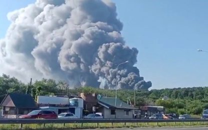 Tras el ataque a una playa, Ucrania golpea al «Amazon ruso» y deja cinco muertos a 70 km del Kremlin