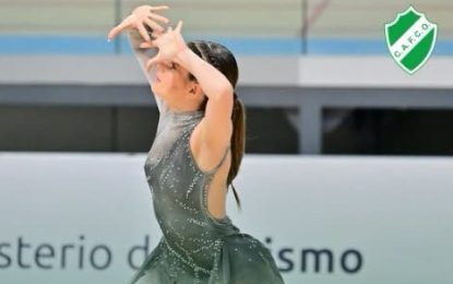 Destacada actuación nacional: Julieta Rangone se ubicó entre las 17 mejores patinadoras del país