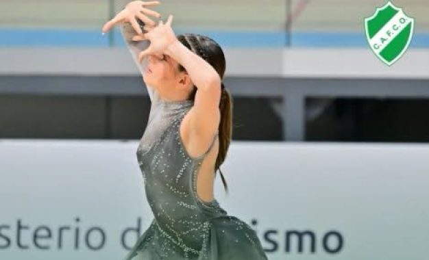 Destacada actuación nacional: Julieta Rangone se ubicó entre las 17 mejores patinadoras del país