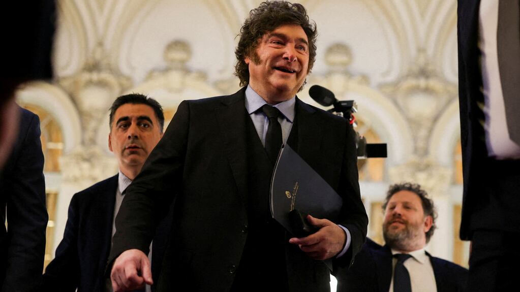 Javier Milei atribuyó el escenario económico a un shock externo
