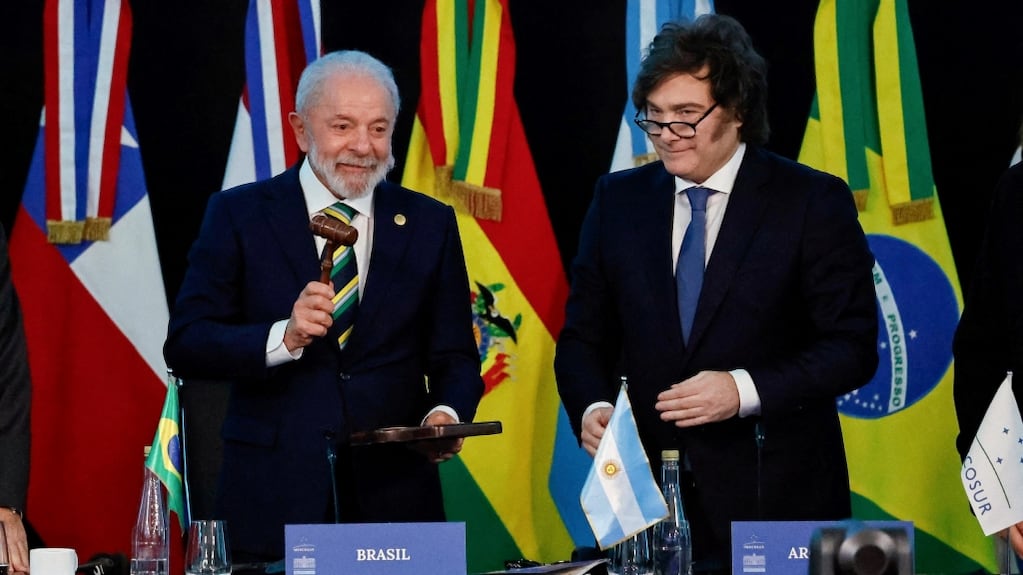 Lula da Silva y Javier Milei durante la cumbre del Mercosur celebrada en 2025 en Buenos Aires