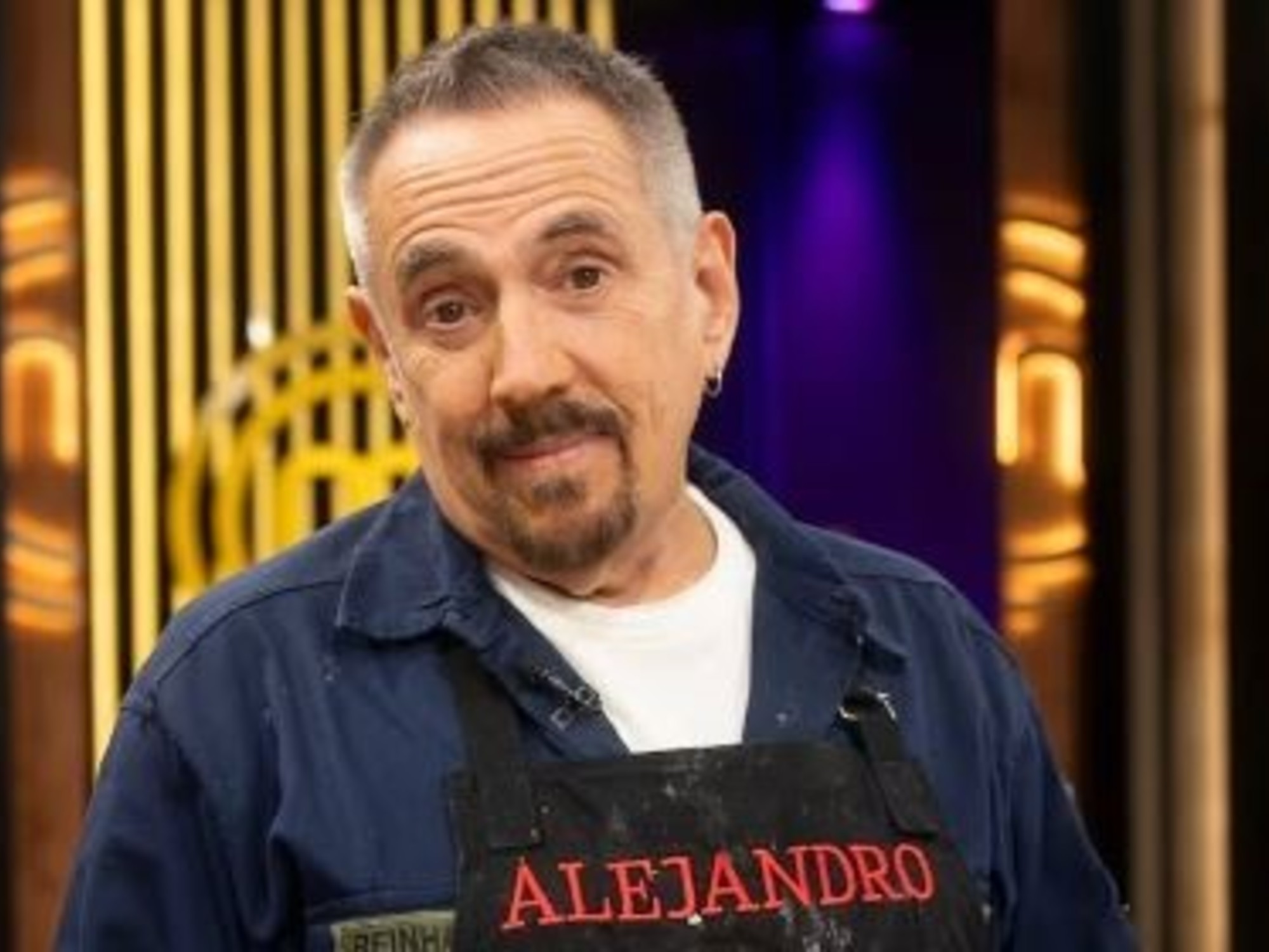 Alejandro Lerner durante el desafío de MasterChef Celebrity.