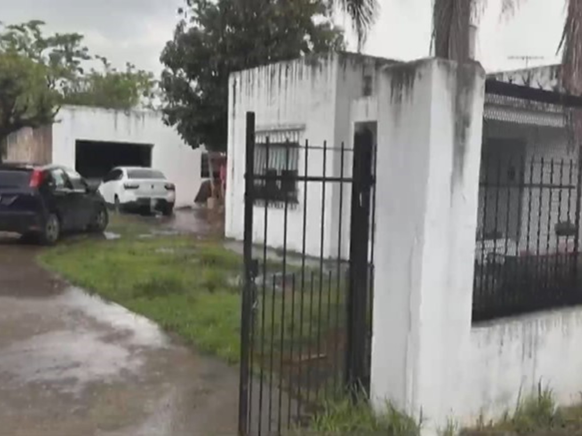 La casa de Merlo donde hallaron a la familia